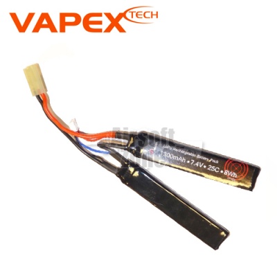 7.4V 1300mAh 25C LiPo Crane Stock Battery VP