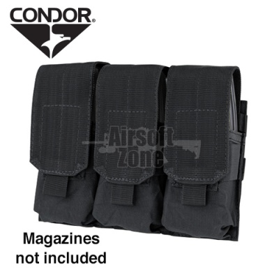Triple M4 Magazine Pouch (holds 6 mags) Black CONDOR