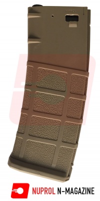 N-Mag High-Cap M4 Magazine 350rnd Tan NUPROL