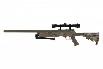 Tango T96 Spring Sniper Rifle with Scope (NP Camo) NUPROL