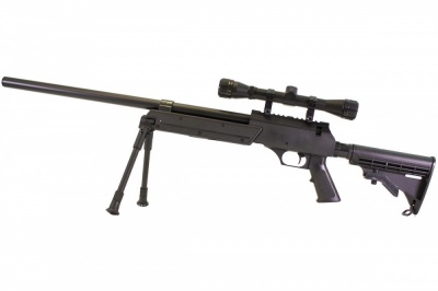 Tango T96 Spring Sniper Rifle with Scope (Black) NUPROL