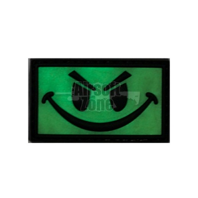 Smiley Face Light PVC Velcro Glow in the Dark Patch