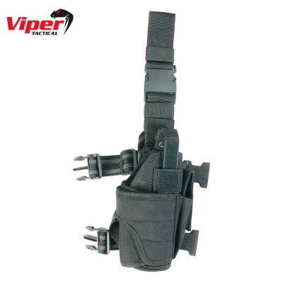Adjustable Leg Holster Black Viper Tactical
