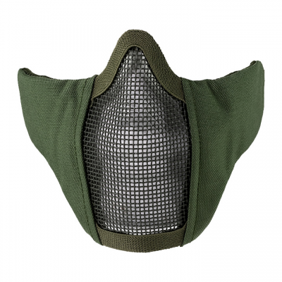 Half Face Mesh Mask Green with Cheek Pads Viper Tactical