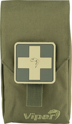 First Aid Kit with MOLLE Pouch Green Viper Tactical