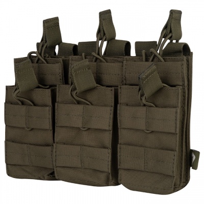 Quick Release Treble Duo Mag Pouch Green Viper Tactical