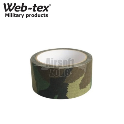 Camouflage Fabric Tape Woodland Camo WEB-TEX