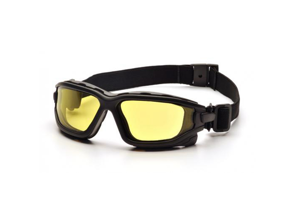 Yellow Dual Lens Tactical Protective Glasses Black ASG