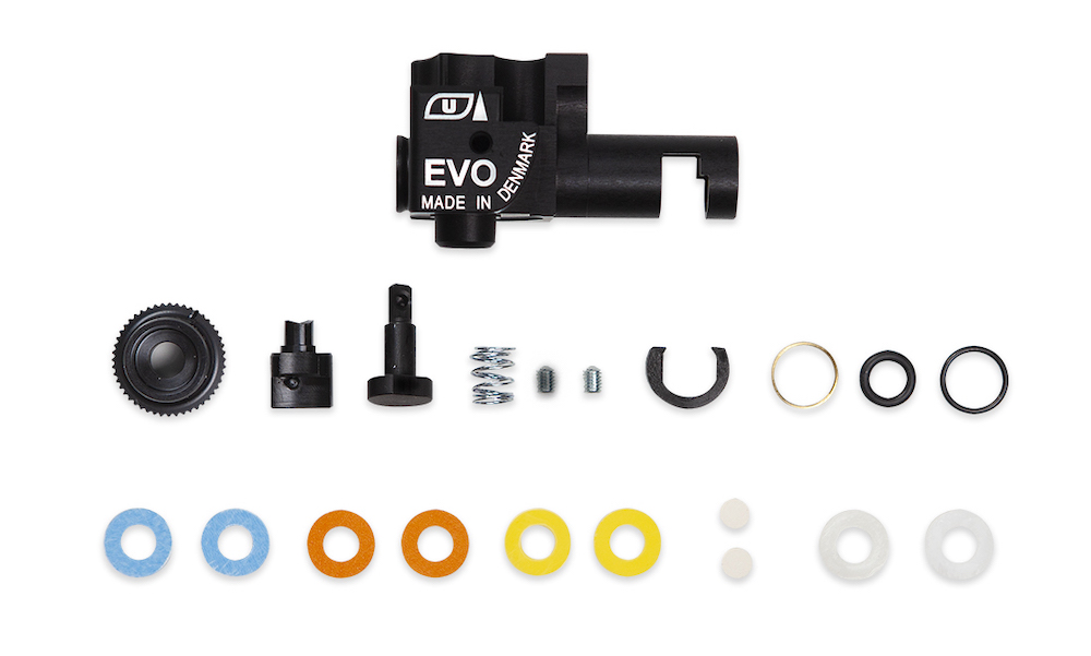Unité Hop Up CNC Ultimate EVO 3A1 Pour Airsoft + Caoutchouc Mac 50 (sans Entretoises)