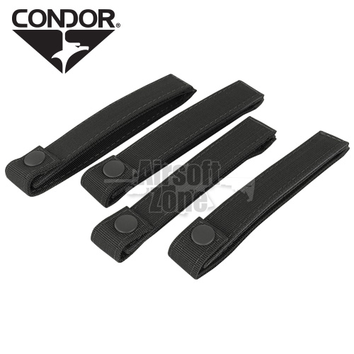 6" MOD Straps (4 pcs) Black CONDOR Airsoft Zone UK