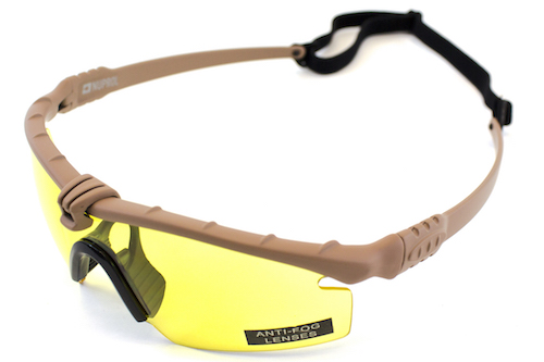 NP Battle Pro's Tan Protective Glasses Yellow NUPROL