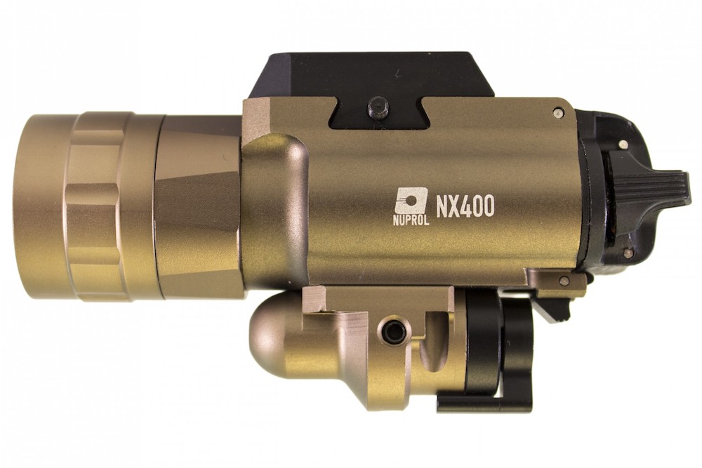 NX400 Pro Pistol Torch & Laser FDE Tan NUPROL