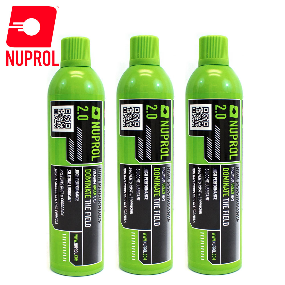 WE NUPROL 2.0 Premium Green Airsoft Gas 300g high performance powerful BB  Gas