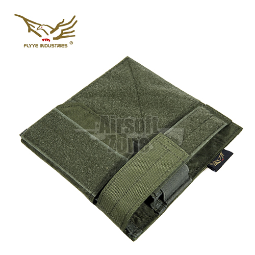 Admin Panel with Pistol Pouch OD Green MOLLE FLYYE