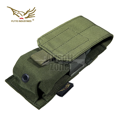 Single M4/M16 Magazine Pouch (holds 2 mags) OD Green MOLLE FLYYE