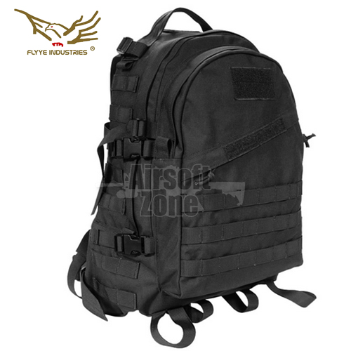 3 Day MOLLE Backpack Black FLYYE - Airsoft Zone UK