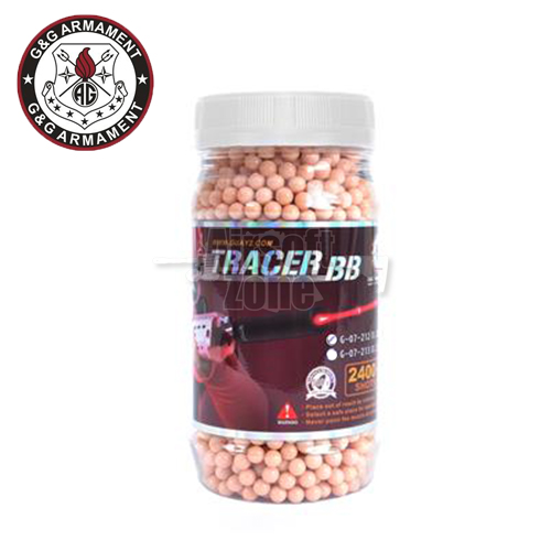 0.20g Perfect Red Tracer BBs Jar of 2400 G&G