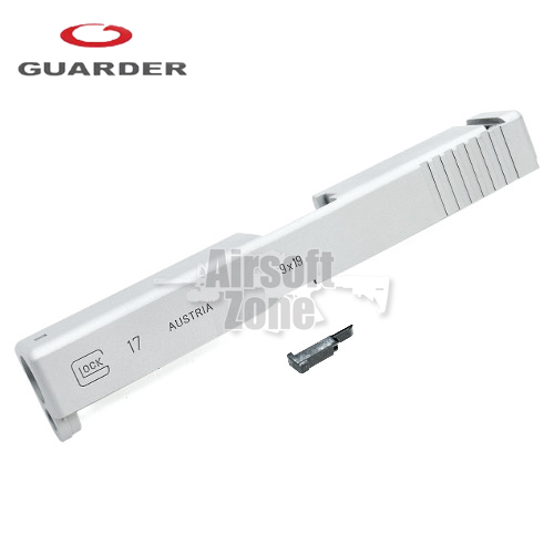 Aluminium Slide for MARUI Glock 17 (2012 Version) Silver Guarder