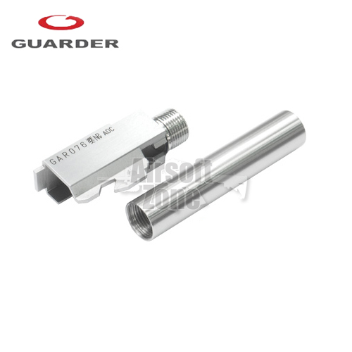 Stainless Silver Outer Barrel for TM Glock 17/18C (2011 New Version) Guarder