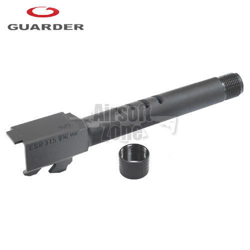 Steel Threaded (14mm Negative) Outer Barrel for TM Glock 18C (2012 New Version) Guarder
