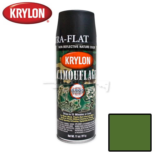 Woodland Green Camouflage Spray Paint Krylon Airsoft Zone UK