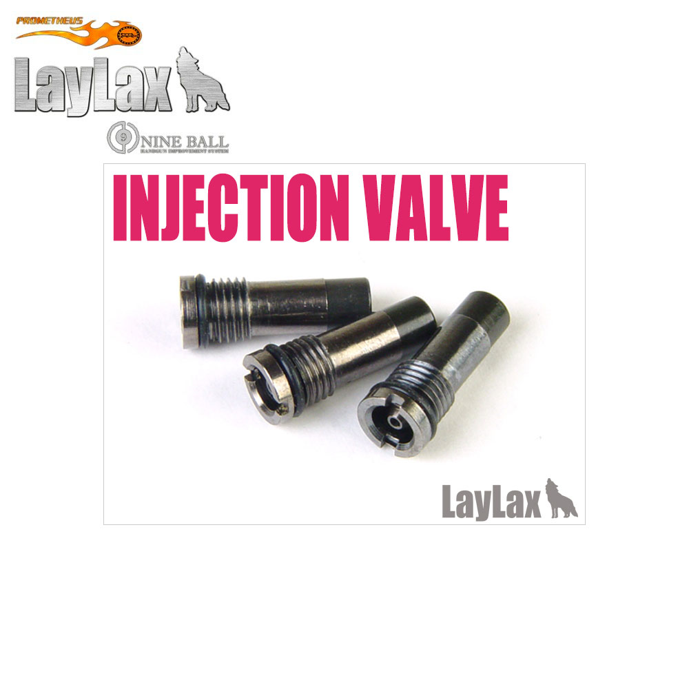 Injection Valve Black for Gas Magazine (3pcs) Nine Ball / LayLax