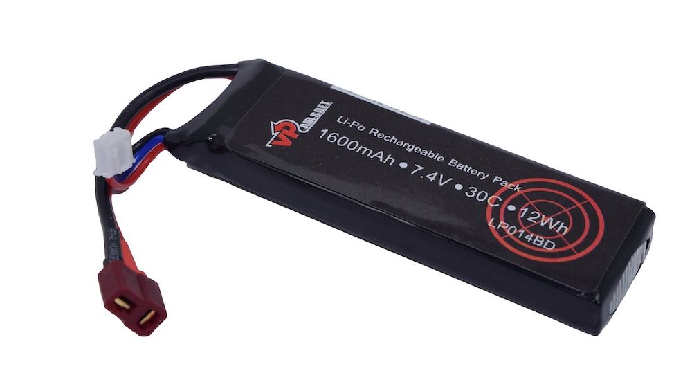 7.4V 1600mAh 30C LiPo Battery VP Airsoft Zone UK