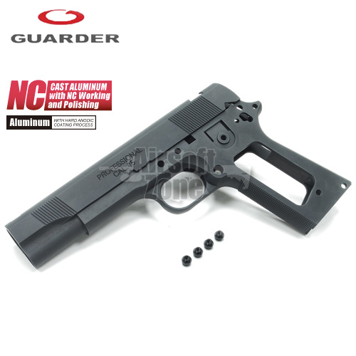 Aluminium Slide & Frame for MARUI MEU.45 (2015 New Version/Black) Guarder