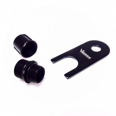 Pistol Thread Adaptor 12mm CW to 14mm CCW Black Vorsk