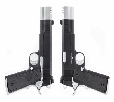 VP-X Black/Chrome Double Pack with 4 magazines Pistol GBB VORSK